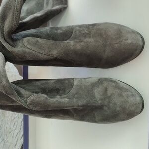 Stuart Weitzman Over-the-Knee Suede Boots - Grey, Size 7.5, Pre-Owned (No Box)